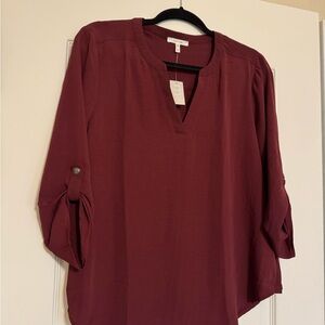 Maurice’s Bergundy Blouse - NWT